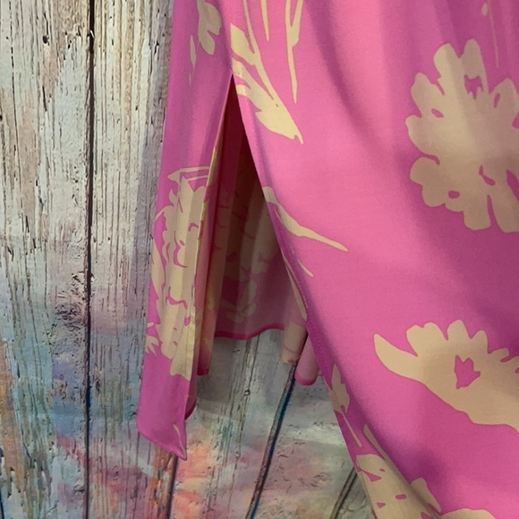 Pink floral Samsoe Samsoe Dress XXS Fits Like M! - Picture 4 of 8